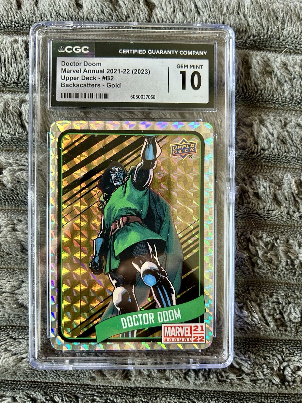Doctor Doom 2021-22 Marvel Annual GOLD Backscatters #B2 CGC 10 GEM MINT!!