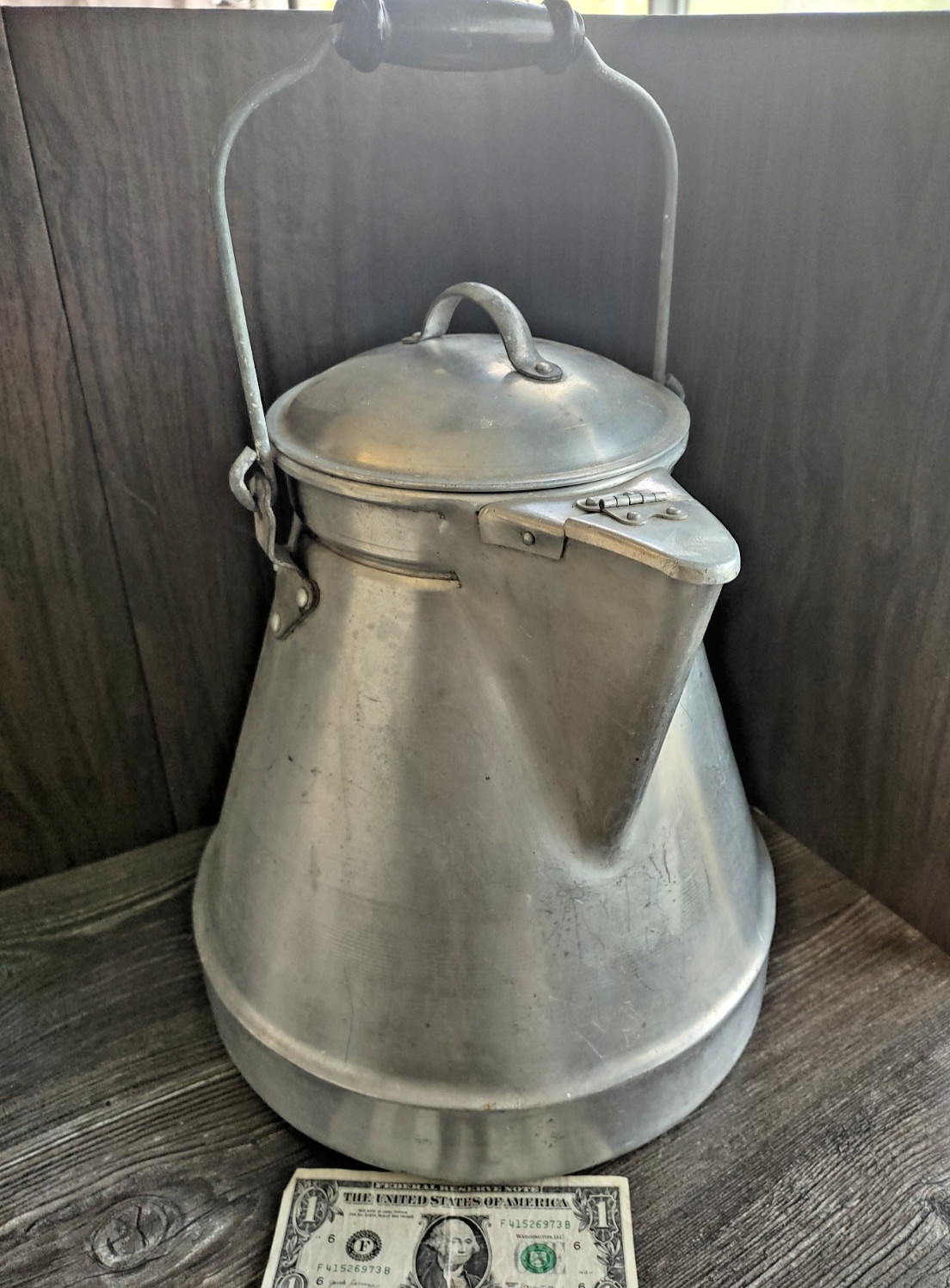 VTG COWBOY Wear-Ever 4714 14 Qt Aluminum XL Coffee Pot Kettle Camping Percolator