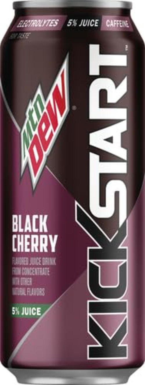 Refreshing 16 oz Black Cherry Kickstart Energy Drink – Sweet Caffeine Boost