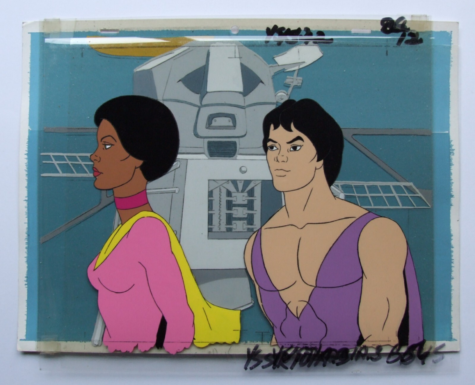 Space Sentinels Original Animation Cels & Background Art Job Lot Filmation 1977