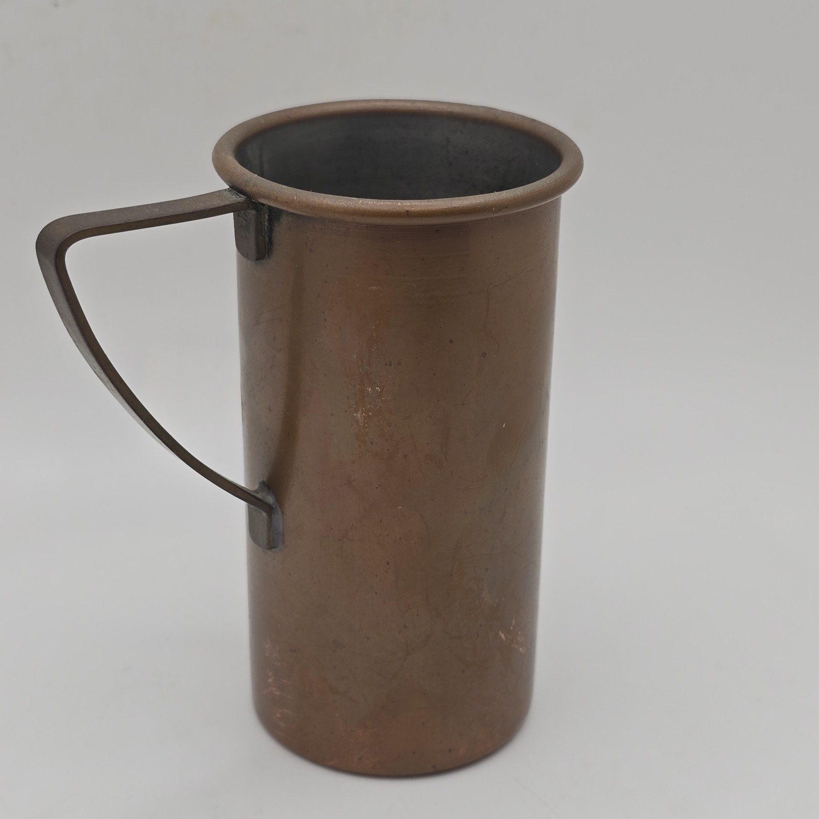 Vtg Copper Measuring Cup 3/4 Patina Rustic Farmhouse Cottage Boho Vase Portugal