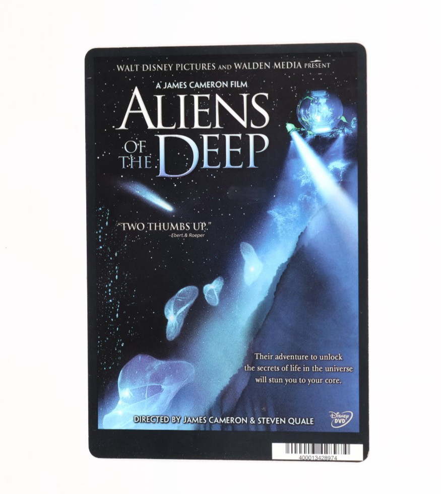 Original Blockbuster Video Display Backer Card – Aliens of the Deep – NO MOVIE
