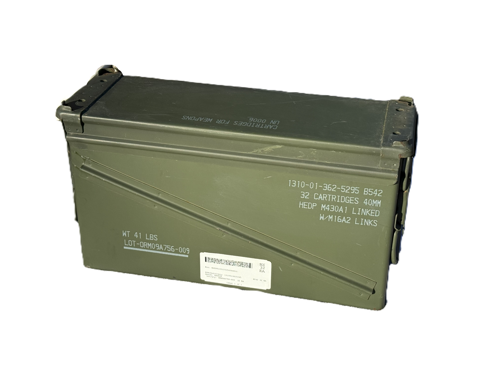 Genuine Military Metal PA120 40mm Ammo Can *Great Storage*