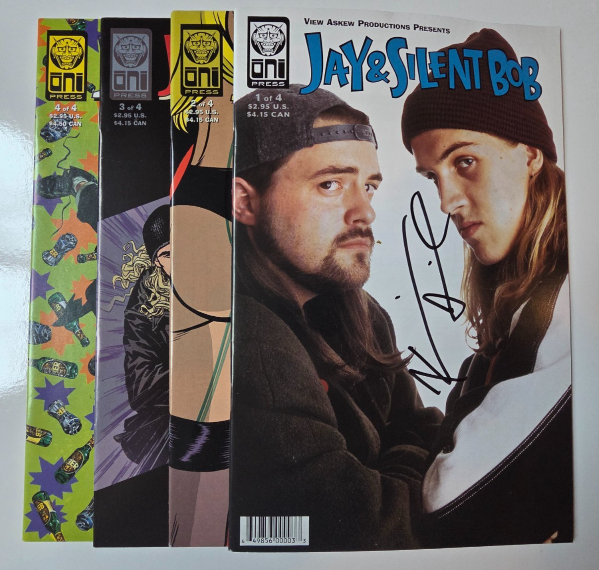 Oni Press Jay And Silent Bob 1-4 All Signed Kevin Smith And Jason Mewes VF/NM