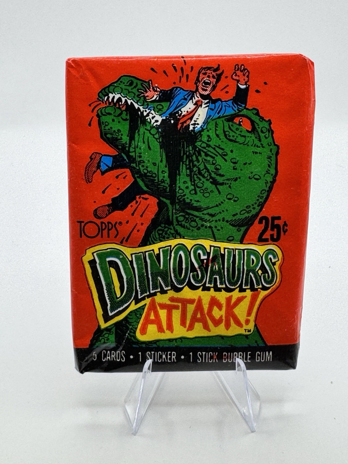 1988 Topps Dinosaurs Attack! Trading Cards 1 Sealed Wax Pack