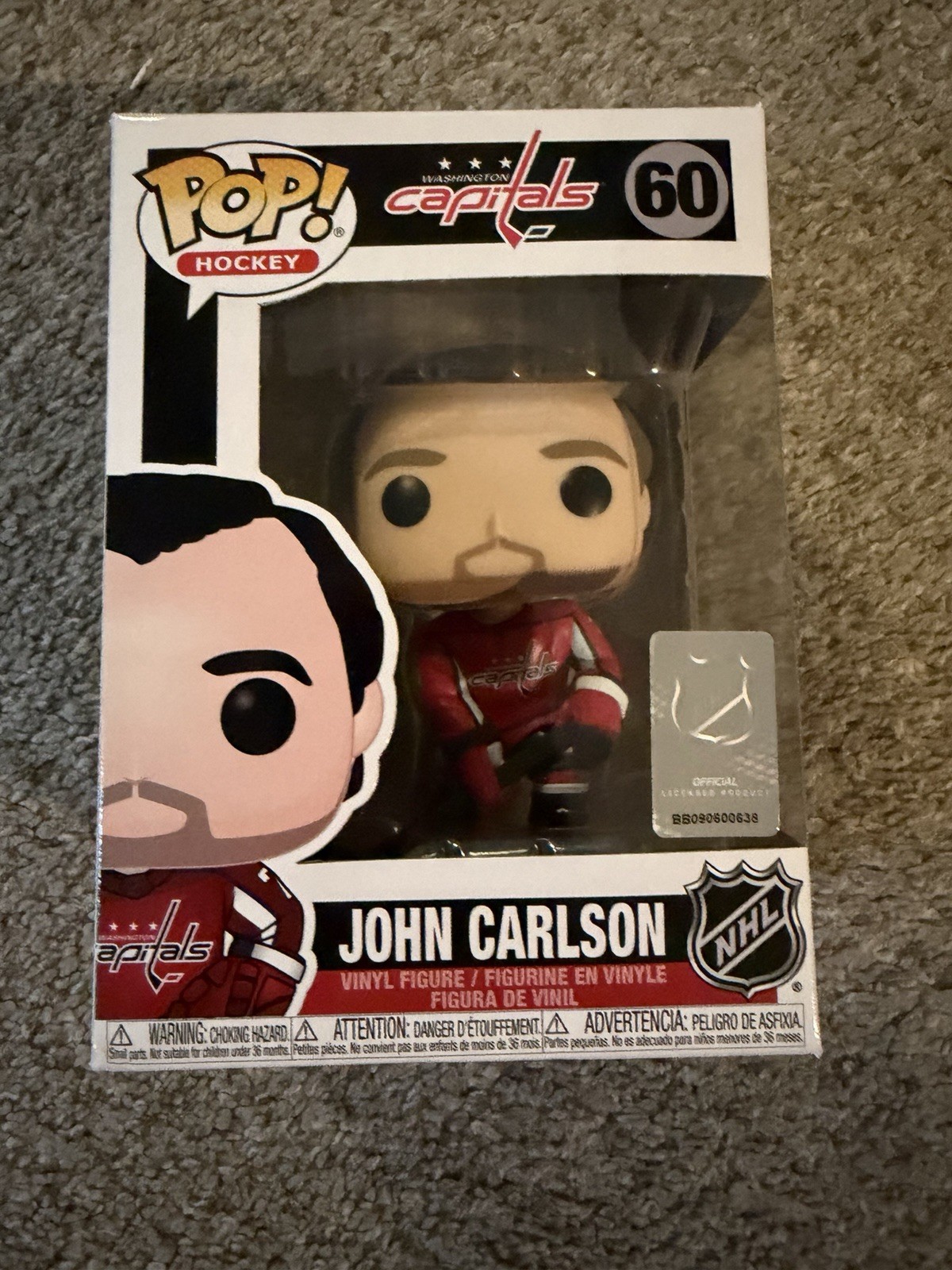Funko Pop! Vinyl: NHL Hockey Washington Capitals John Carlson #60 Brand New