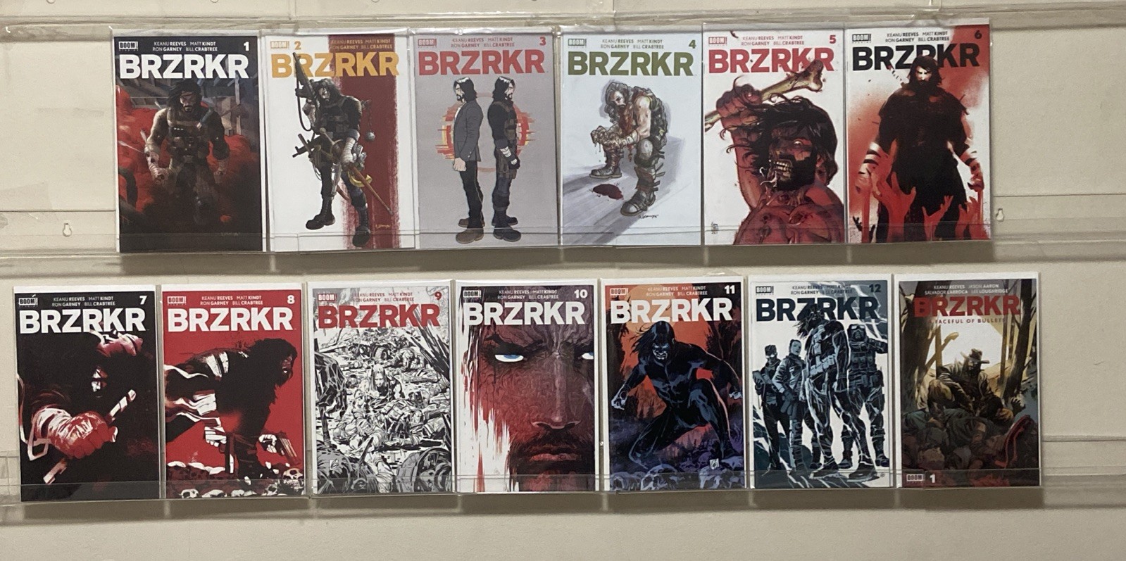 BRZRKR #1-12 (BOOM! 2021) + One Shot Variant Cover Lot NM Keanu Reeves Complete