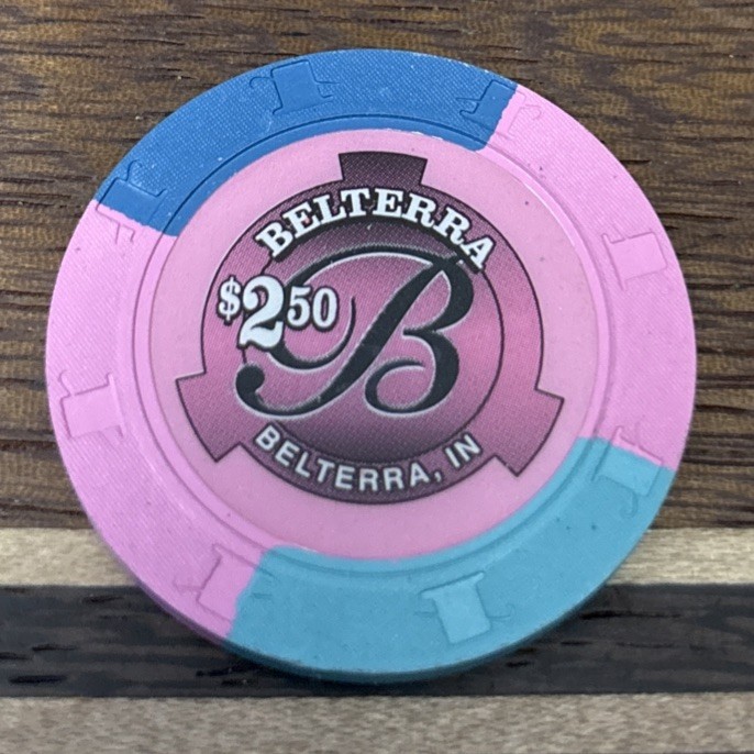 BELTERRA HOTEL CASINO $2.50 hotel casino gaming poker chip – Belterra, IN