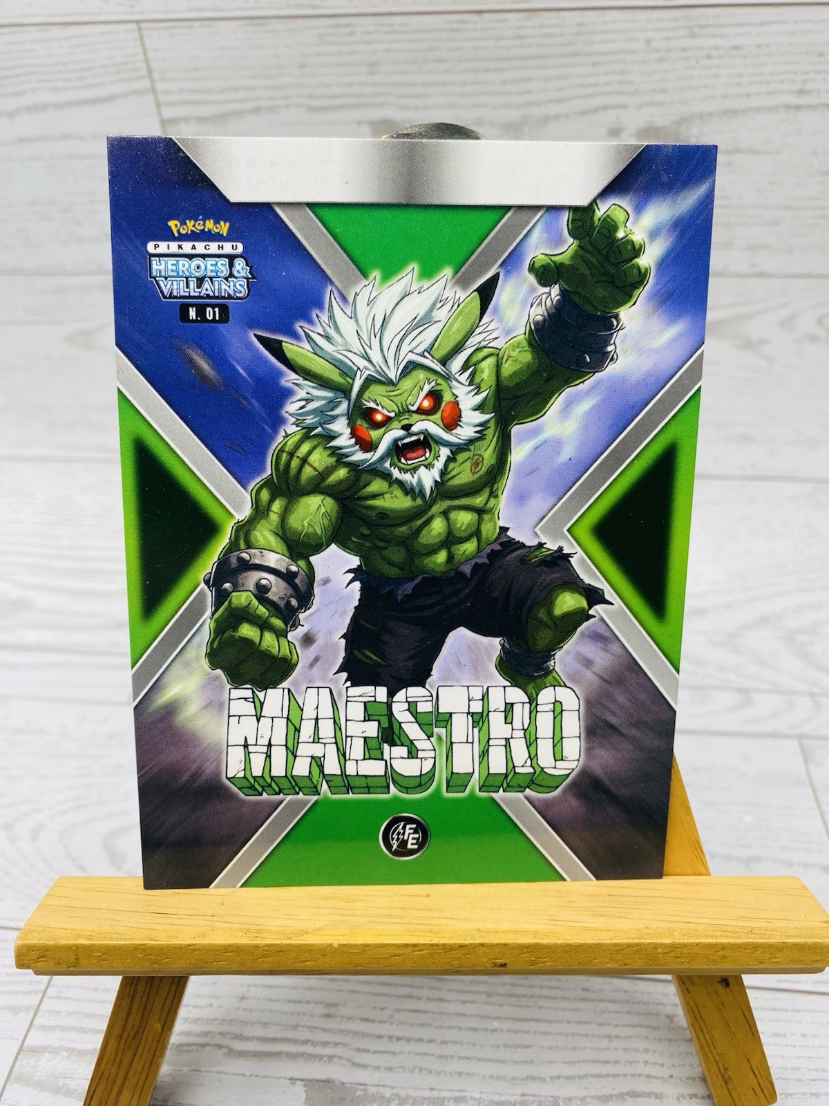Pikachu As Cosplay Maestro Heroes & Villains JUMBO Box Topper Limited Edition