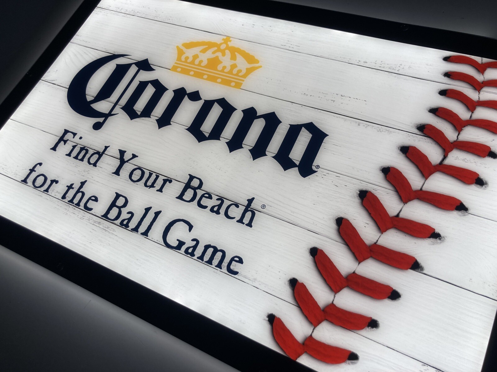🌟New Corona Extra Baseball LED Light Beer Bar Sign Not Neon for restaurant