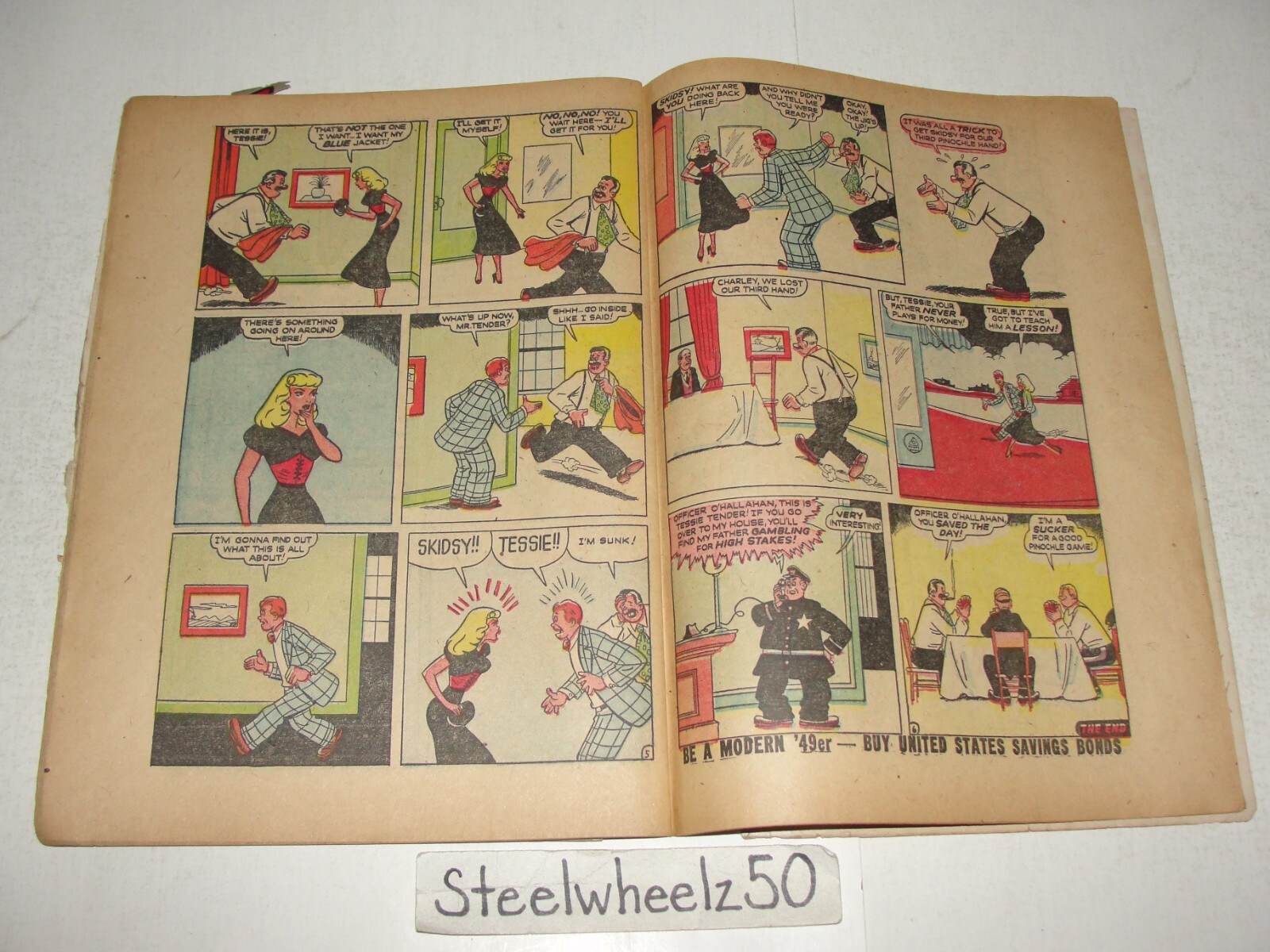 Hedy De Vine Comics #34 Comic Marvel Timely 1949 Stan Lee CC Beck Golden Age HTF