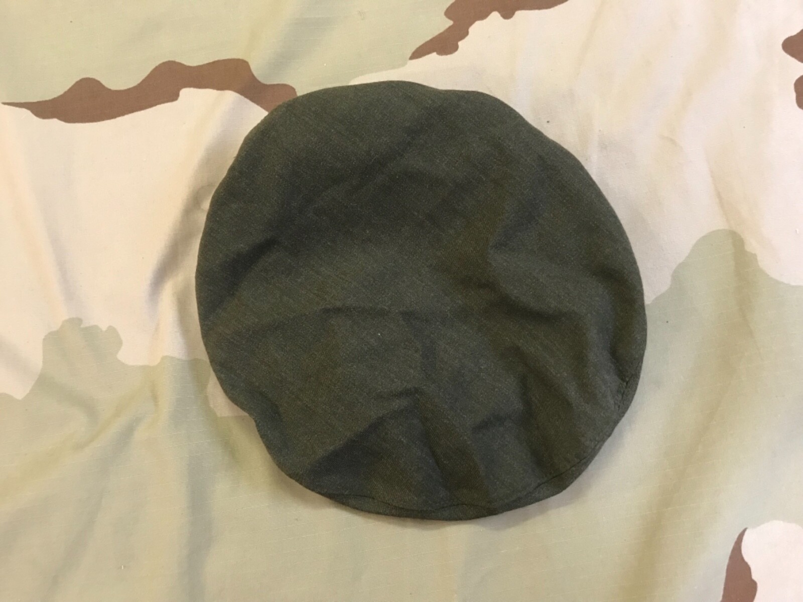 US MARINE DRESS SERVICE CAP CROWN GREEN GABARDINE COVER SHADE 2212 CHARLIE SZ 7