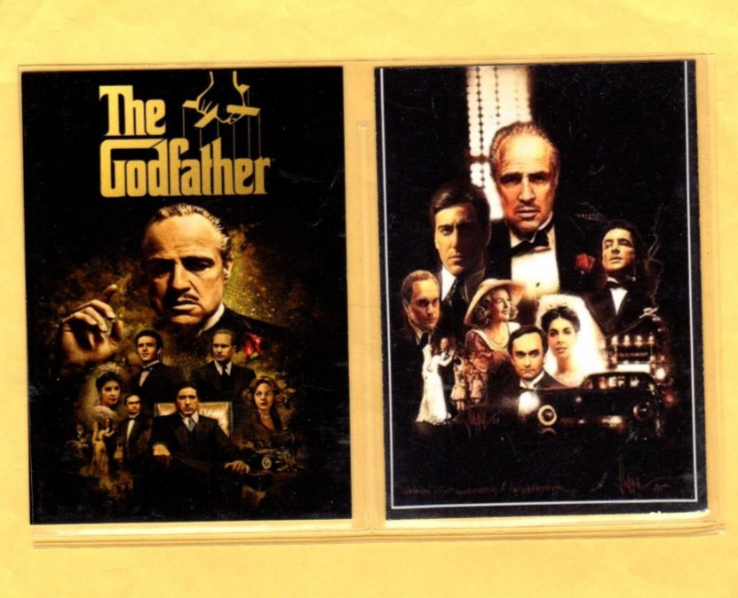 THE GODFATHER MOVIES CUSTOM NOVELTY TRADING CARD 2 CARDS