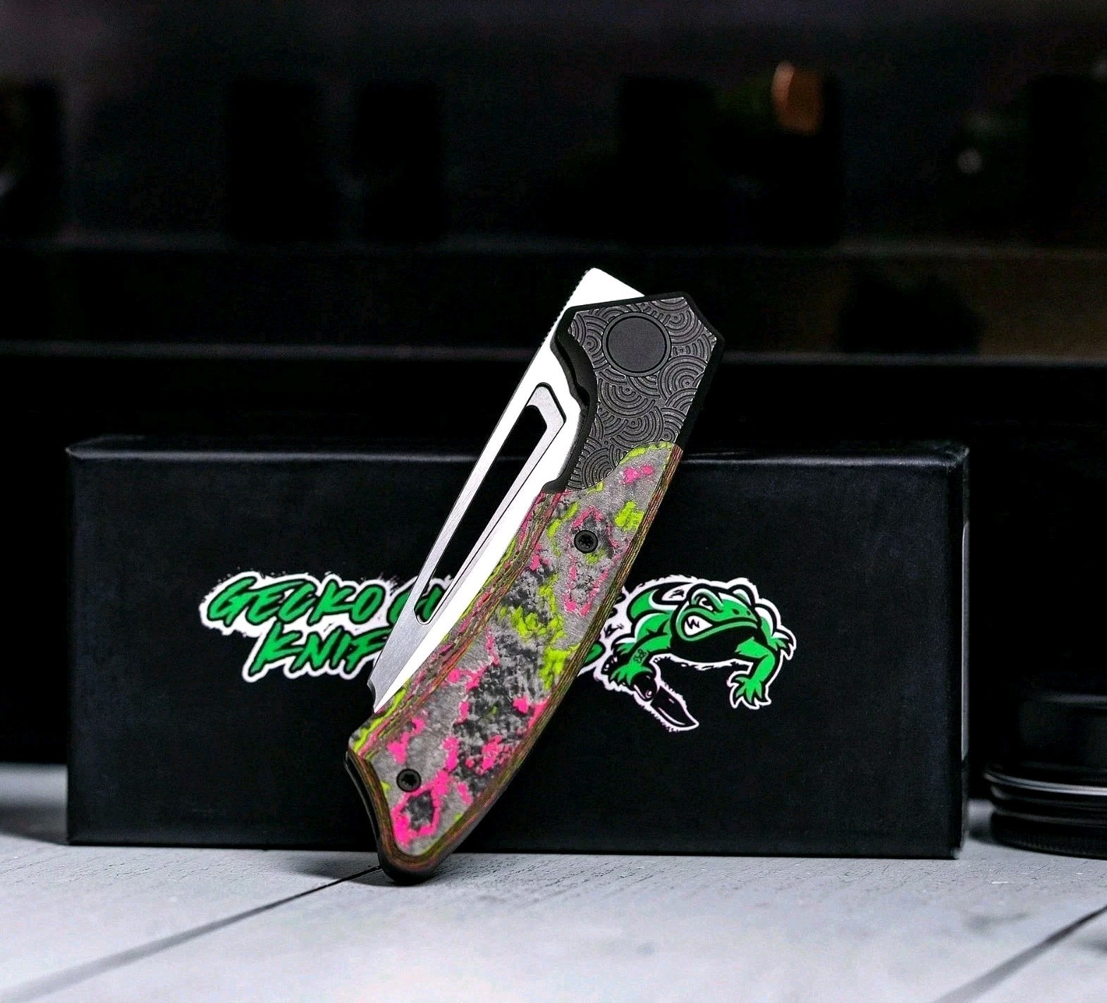🌟EXCLUSIVE! VANAX! GECKO KNIFEWORKSxURBAN SEIGAIHA WATERMELON CF PICTUSV2 VANAX