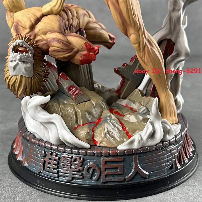 US! H29CM Attack on Titan Eren Jaeger In Combat GK PVC Painted Figure Statue Toy