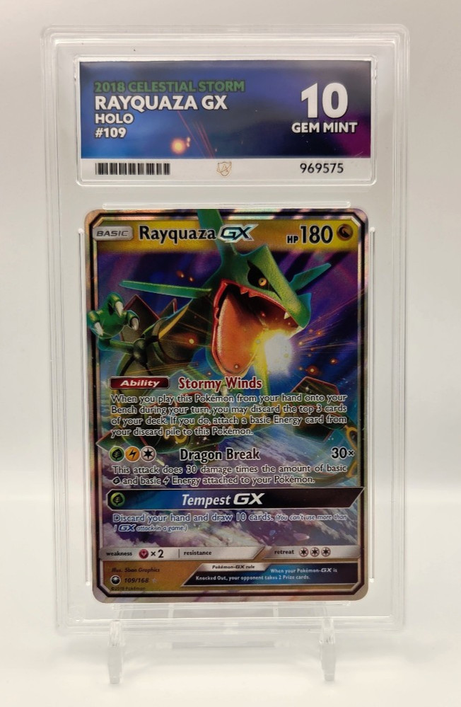 Rayquaza GX 109/168 | Sun & Moon Celestial Storm | Ace 10 | Pokemon TCG