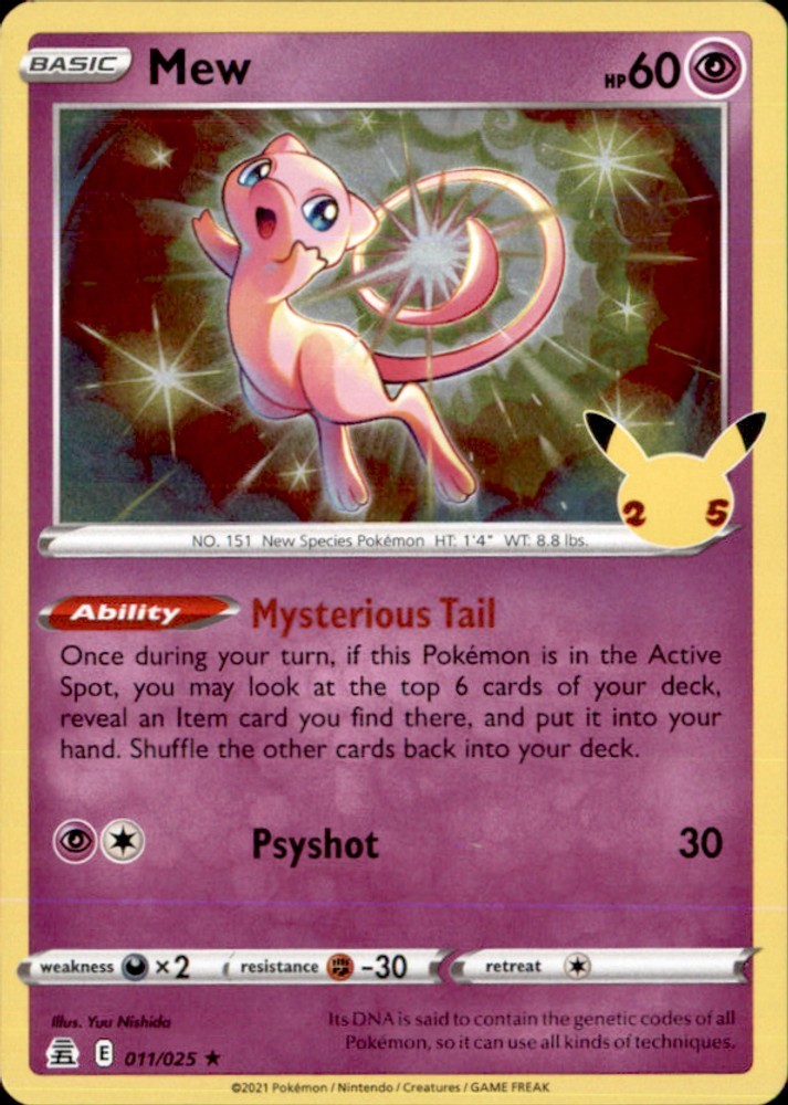 Pokemon | CLB | Mew | 011/025 | Holo Rare Holofoil