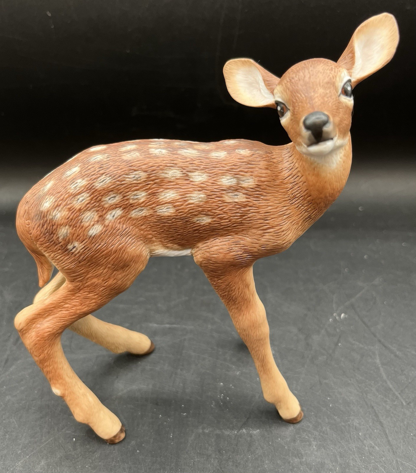 Lennox Burmese Brown Antler Deer 1994 Smithsonian Institute Porcelain Figurine