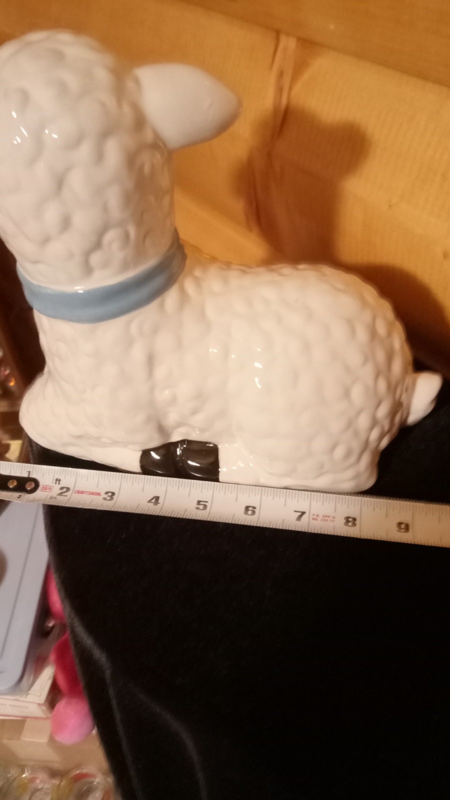 Lamb Mr Christmas Easter Basket Lights Up Batteries Not Included