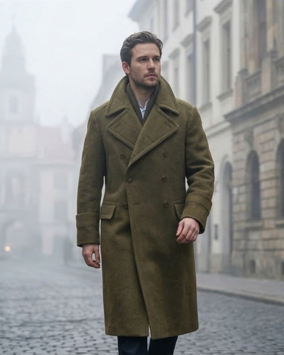 Romanian People’s Republic 1961 Vintage Military Greatcoat Wool RPR Army