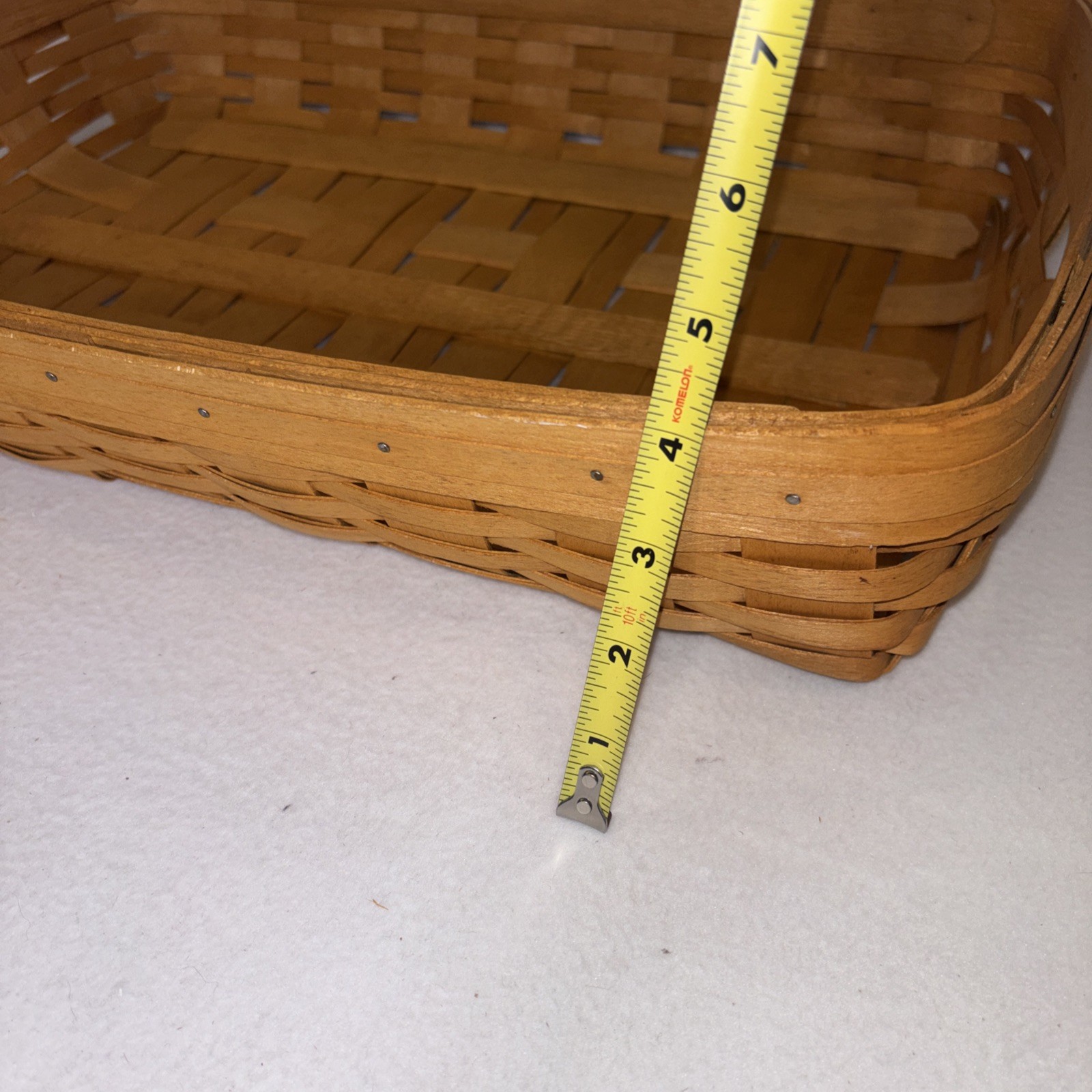 Longaberger Hostess Large Serving Tray Basket 2 protectors & Emerald Vine Liner