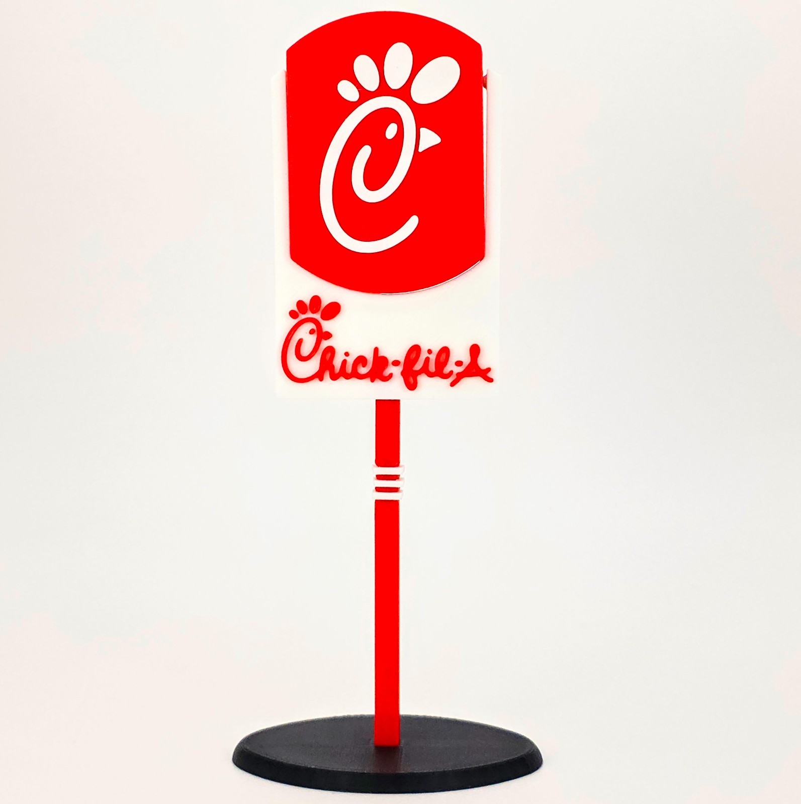 Minature Chic-fil-a Restaurant Sign 7 1/2″ Inch Tall American Fast Food Chicfila