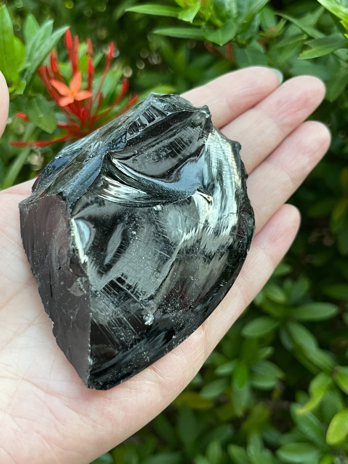 Extra Large Black Obsidian Rough Stones, 3″ – 6″ Raw Black Obsidian Natural