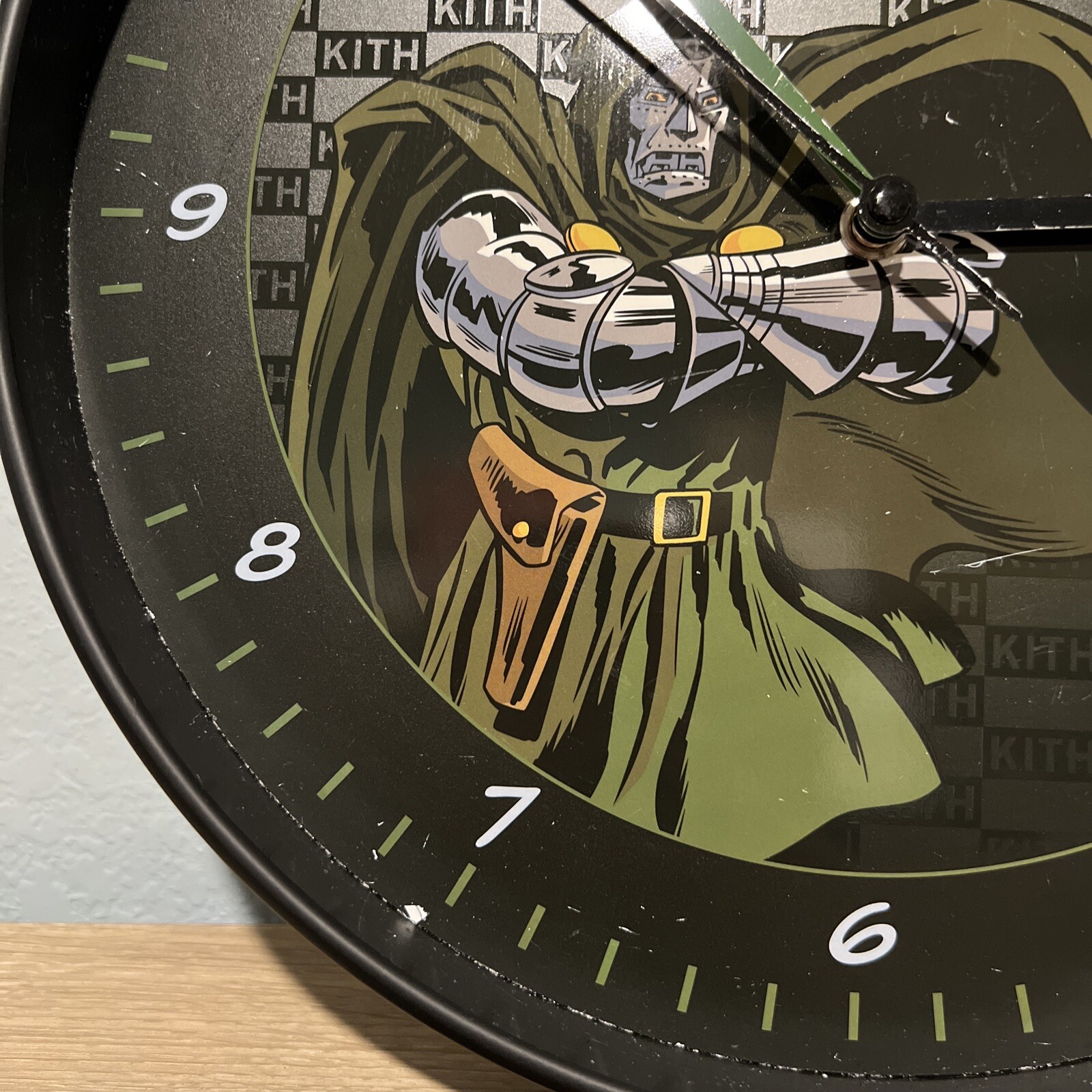 Kith Marvel Dr Doom Wall Clock DAMAGED (Read Description)