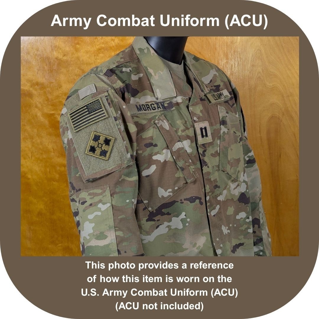 Reverse American Flag Patch; Subdued Coyote Brown OCP; Army Combat Uniform (ACU)