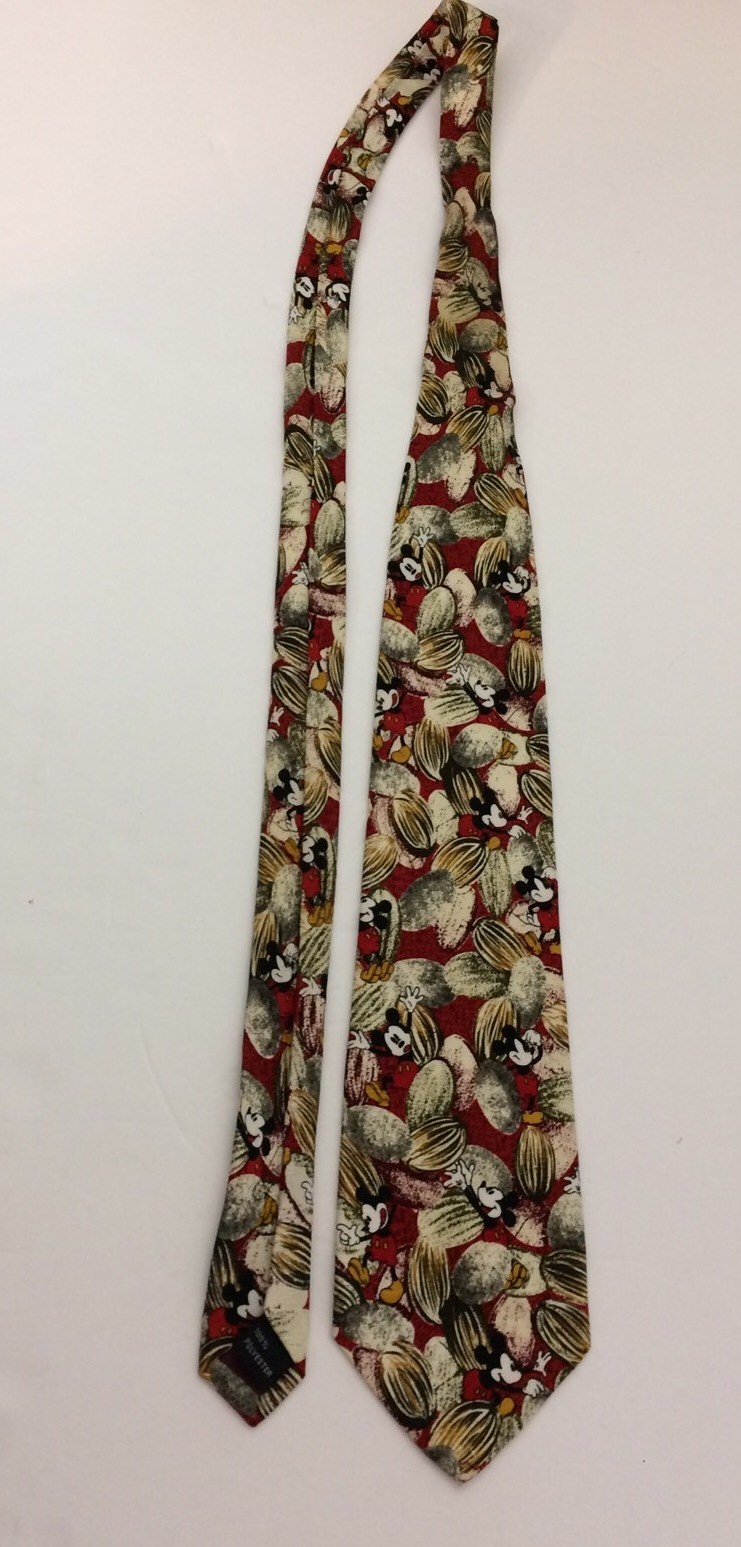 Mickey Mouse 100% Polyester Tie 58 inches Long 4 inches Wide