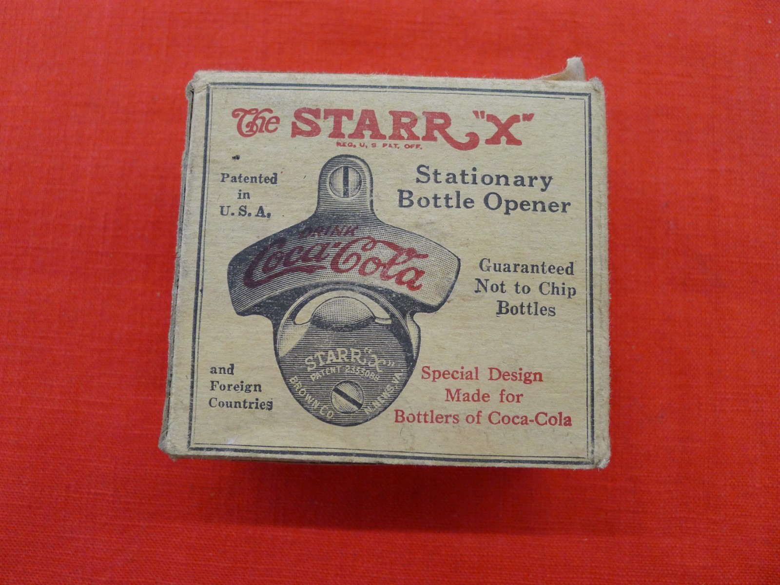 1940s WW2 Era Vintage Coca Cola Starr Bottle Opener Newport News Virginia US BOX