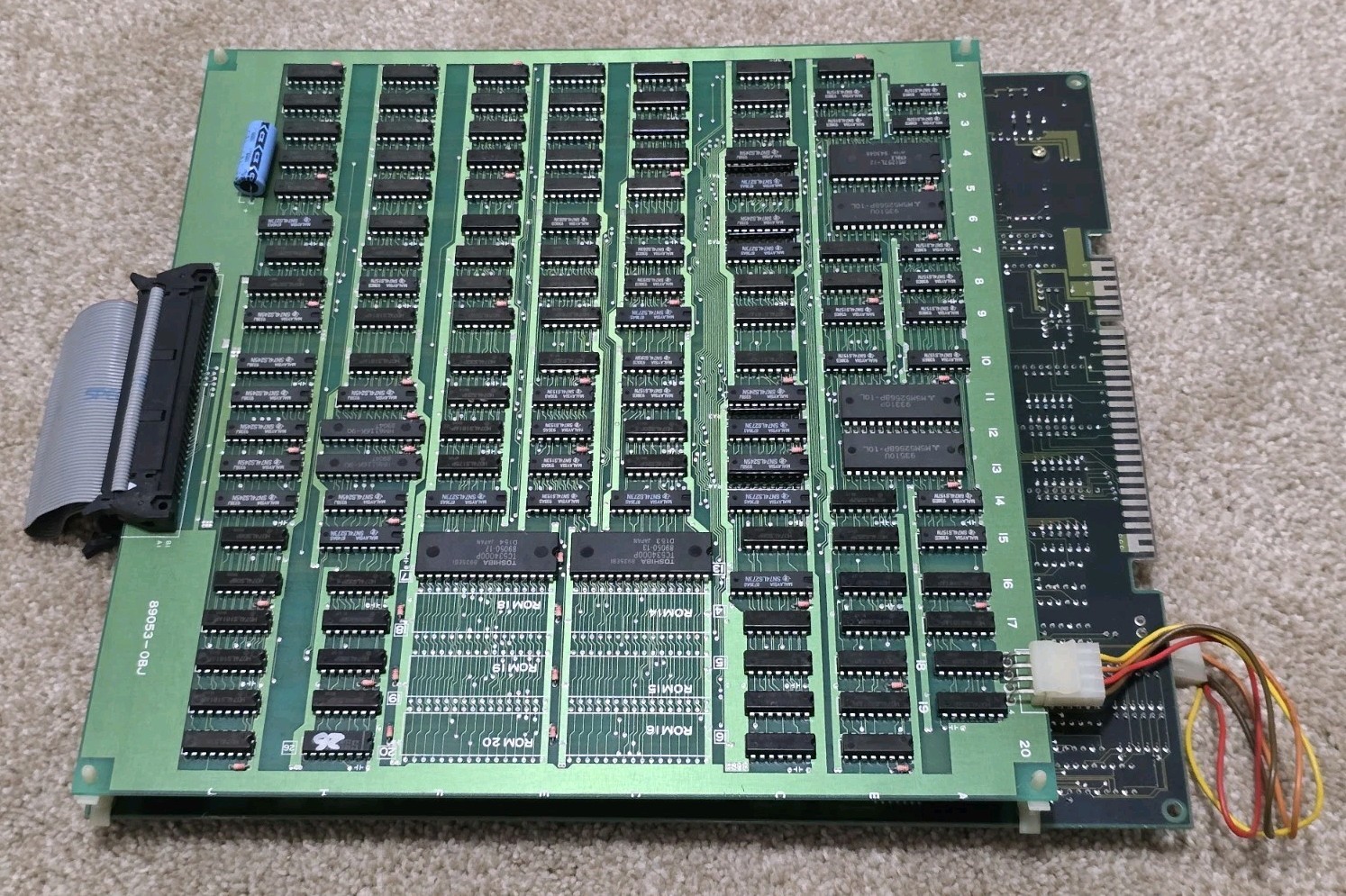 Task Force Harrier JAMMA Arcade Game PCB System Board & Original Cabinet Sticker