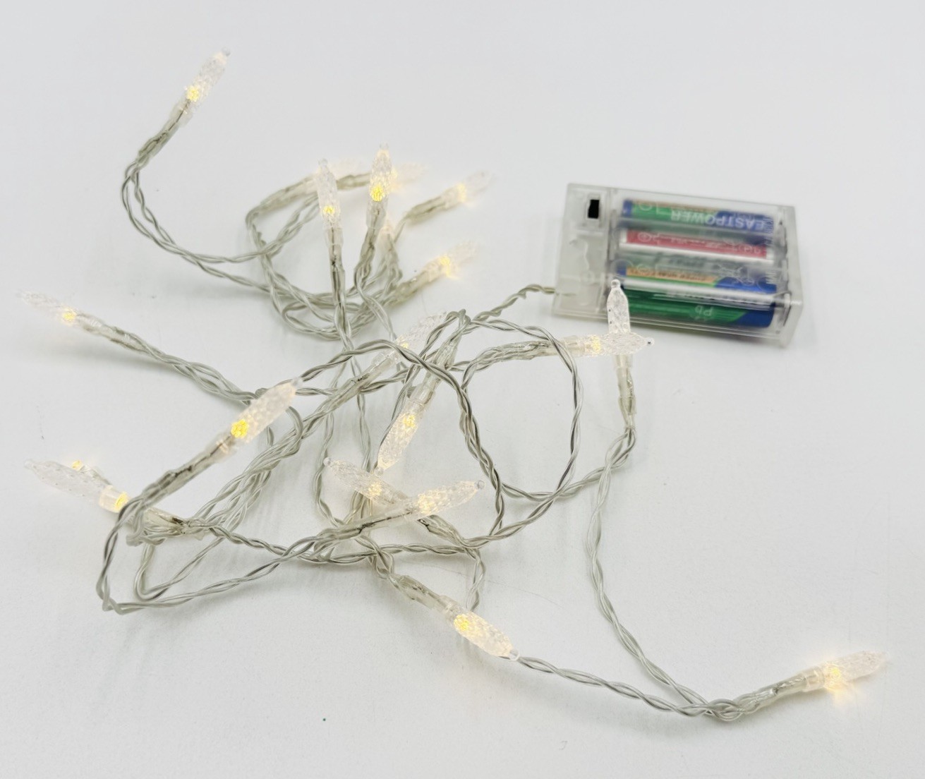2 Strings Lemax Christmas Village String Lights 78″ & 96″ Long Battery Operated