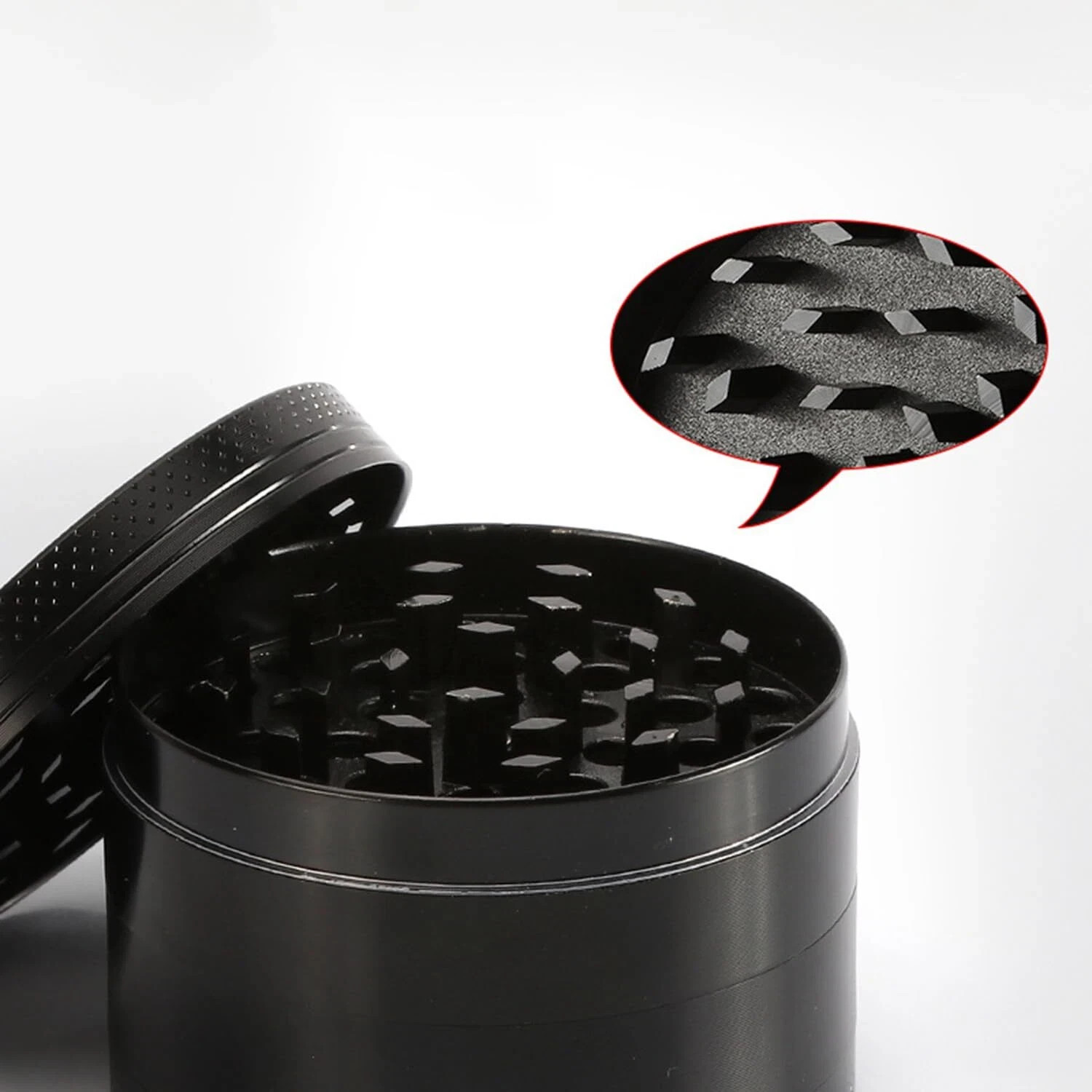 4 Layer 2 inches LARGE Portable Zinc Alloy Grinder Herb Spice Tobacco Grinder US
