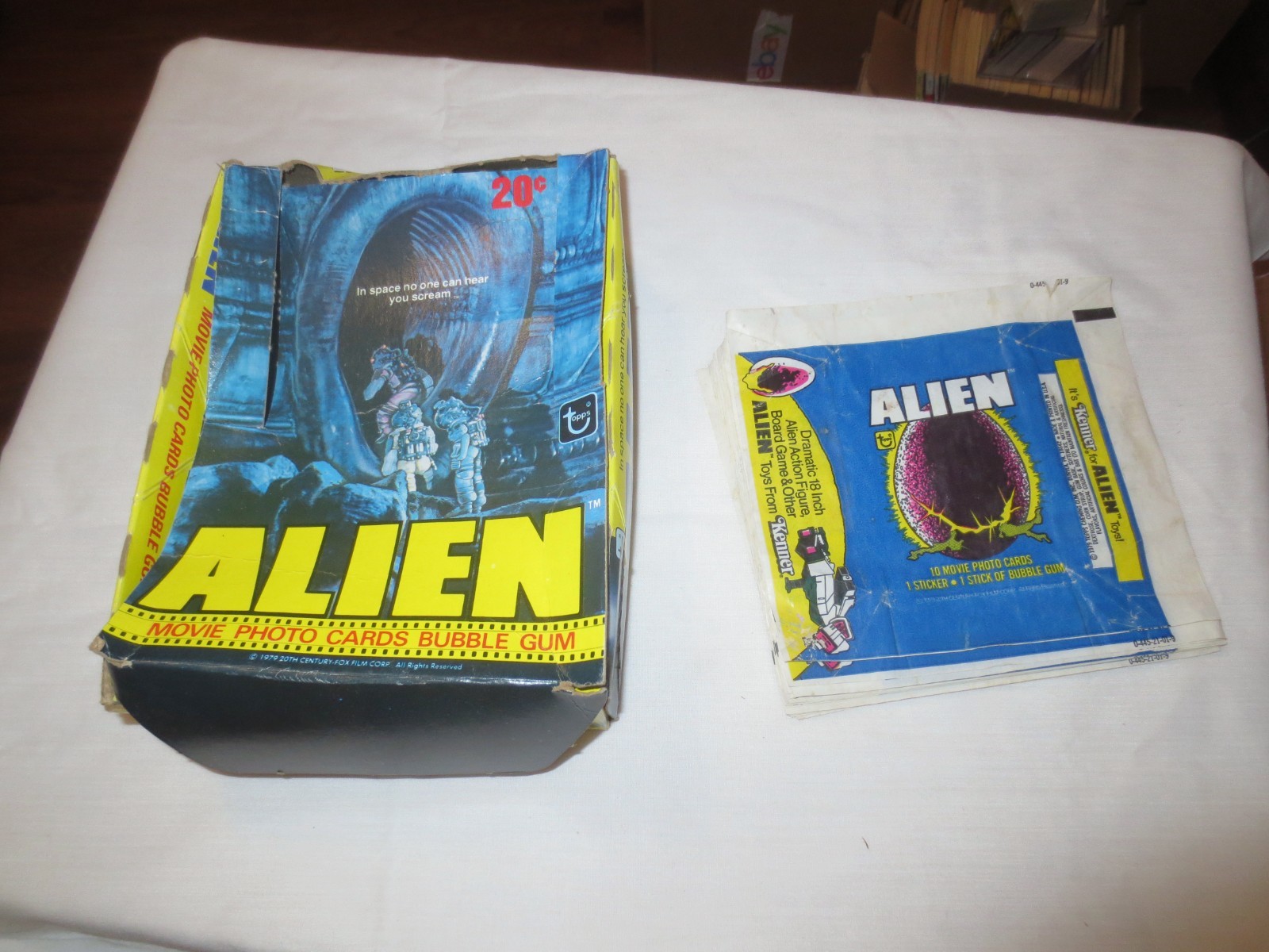 1979 Topps Alien – Empty Display Box + 25 Empty Packs
