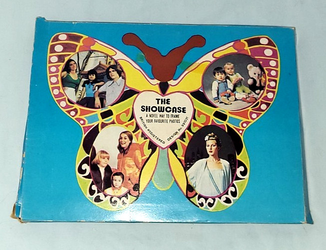 Vintage 60’s/70’s The Showcase Retro Mod Butterfly Picture Frame MIB