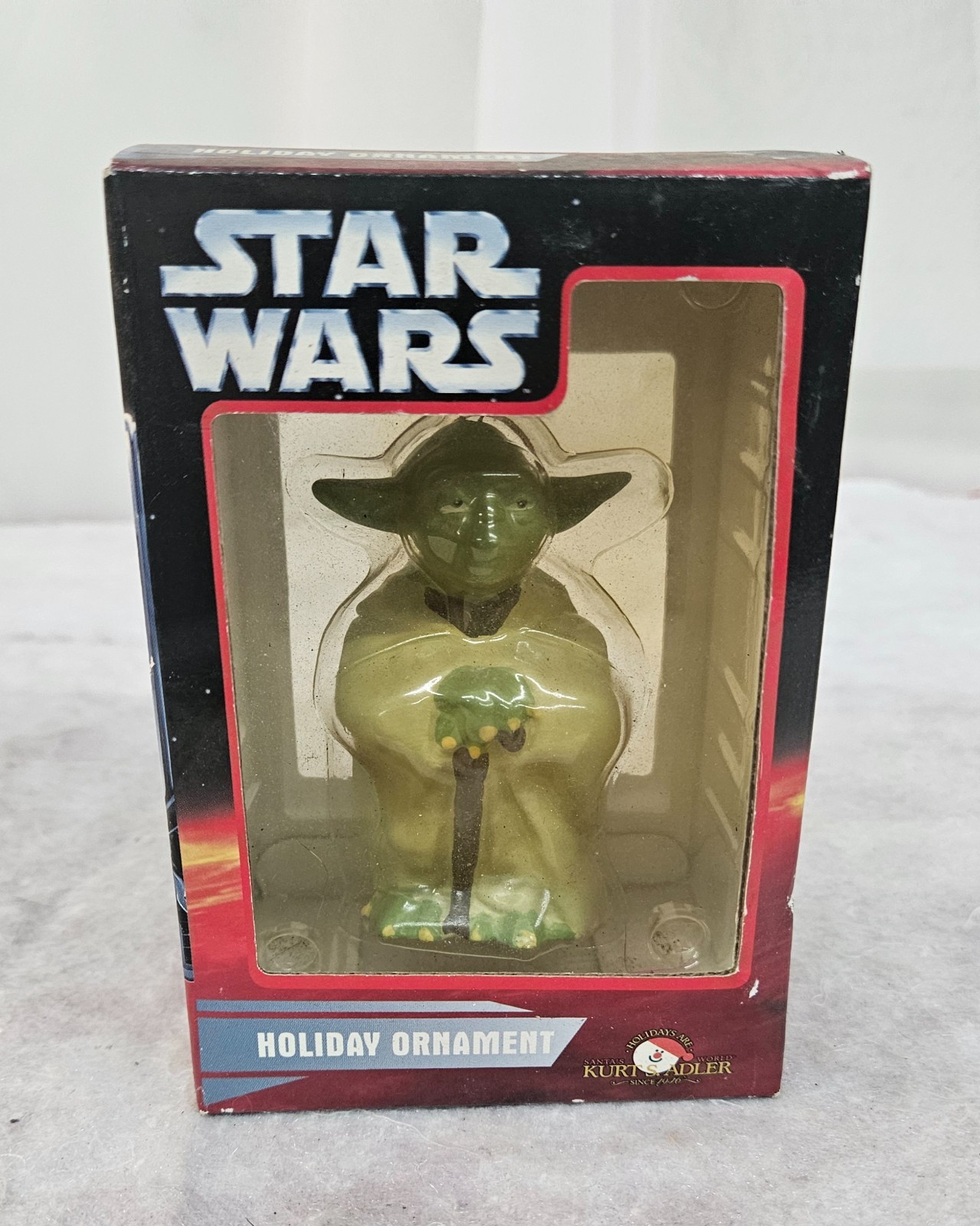 NIB Kurt S. Adler Star Wars YODA Holiday Christmas Ornament
