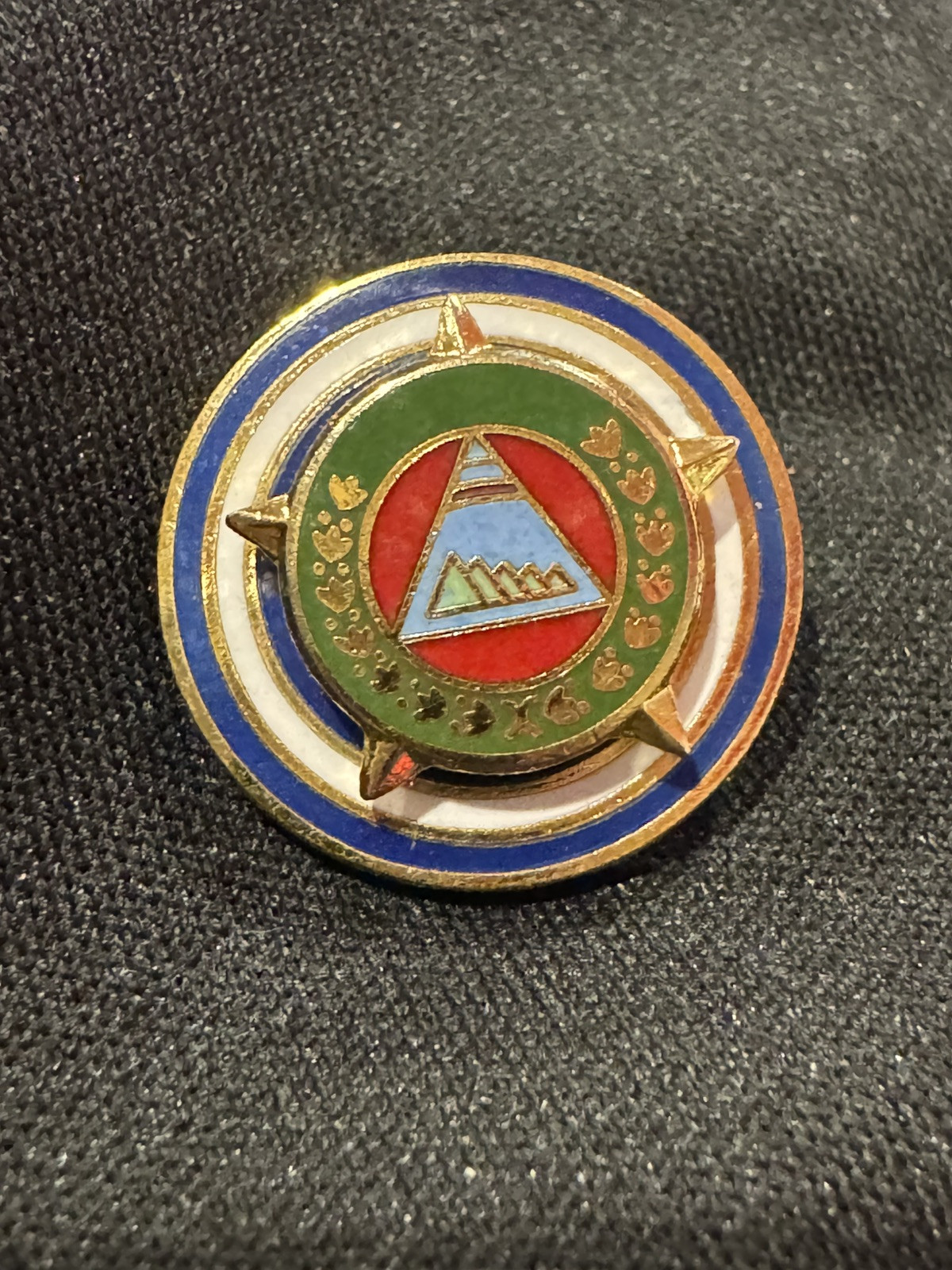 Somoza Era NICARAGUA NATIONAL GUARD Army Command Staff “Estado Mayor” Badge