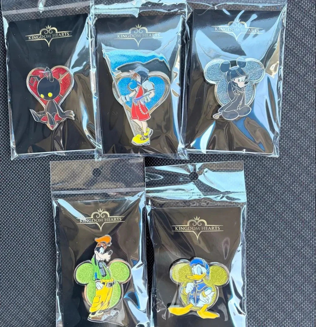 PSL Kingdom Hearts Disney Pins 5 set pin badge Limited Square Enix New