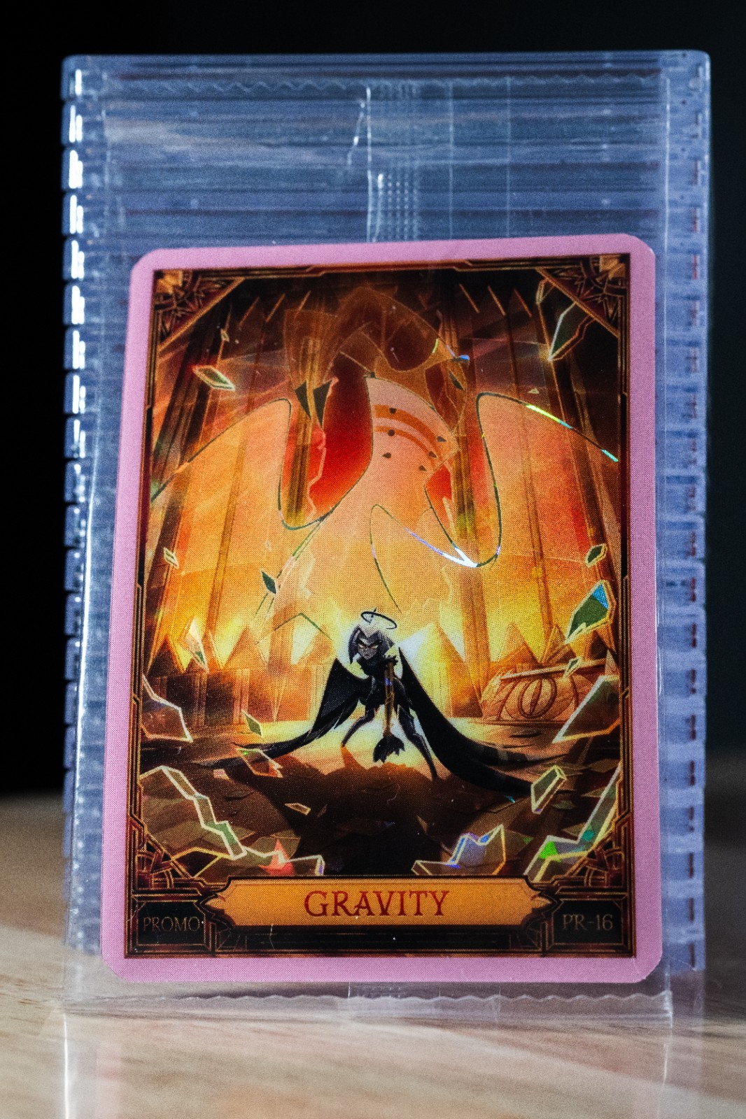 Hazbin Hotel Trading Cards Gravity Cracked Ice Promo Card PR-16