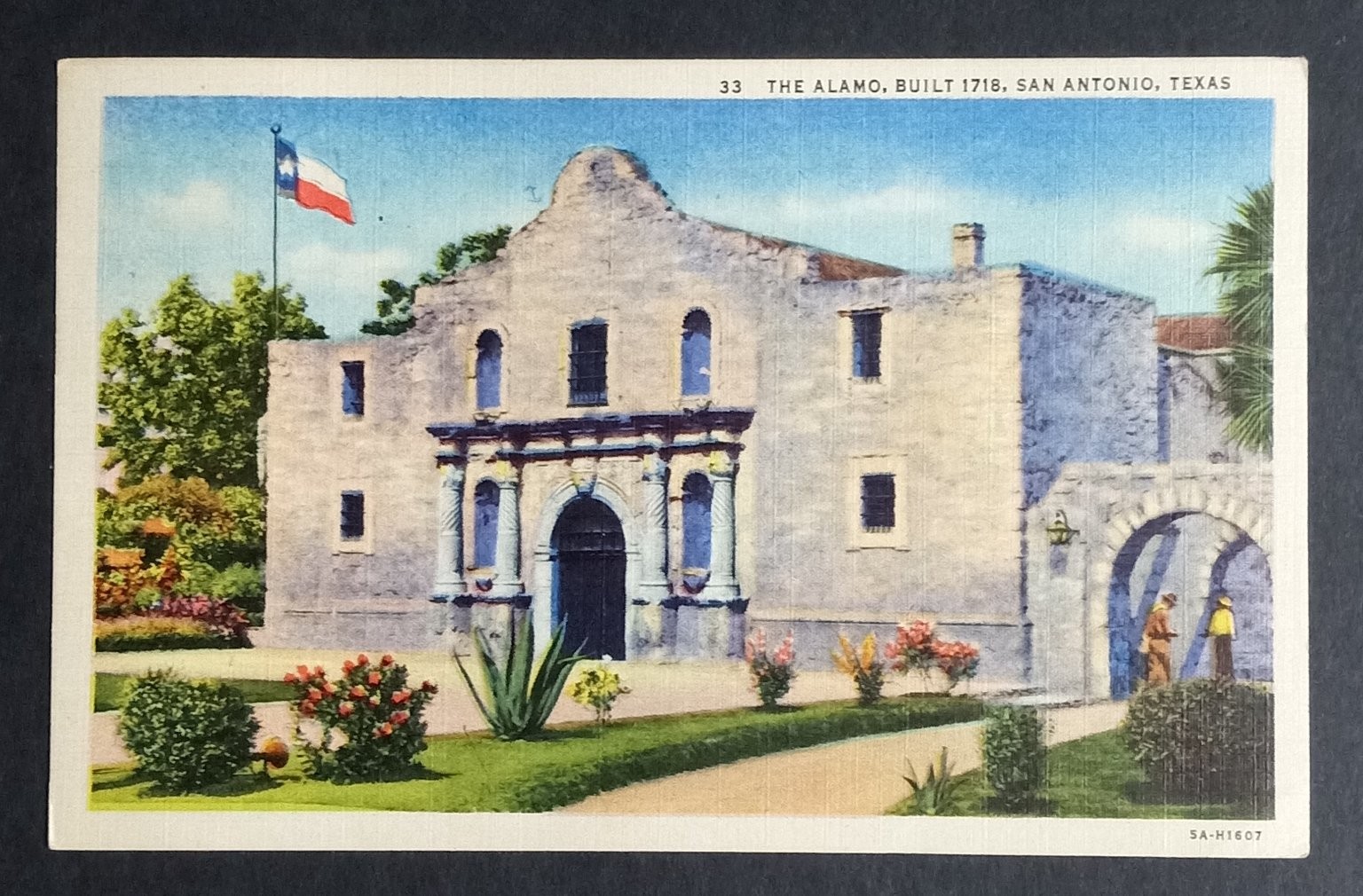 Vintage Linen Postcard The Alamo San Antonio Texas Curt Teich C.T. Art-Colortone