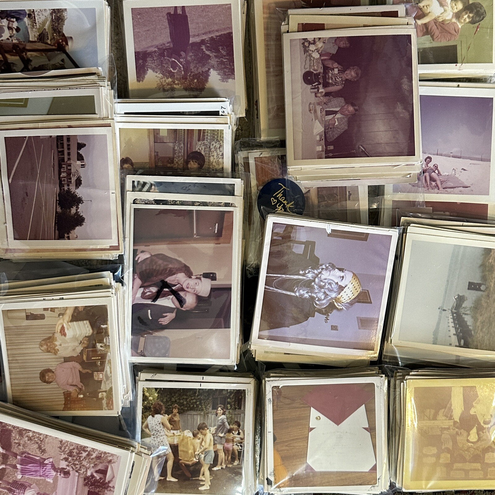 100 VINTAGE COLOR PHOTOS VARIETY LOT WHITE BORDER & MATTE 50s-80s