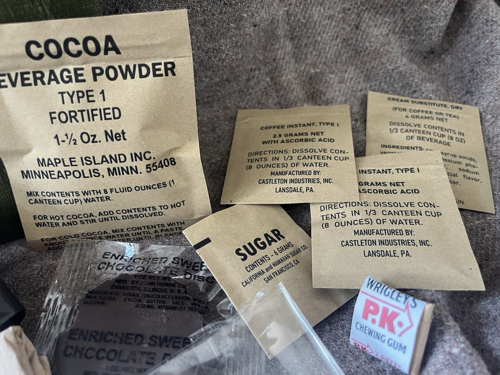 Vietnam Long Range Patrol Ration – Fully Edible And Refillable Ration Kit