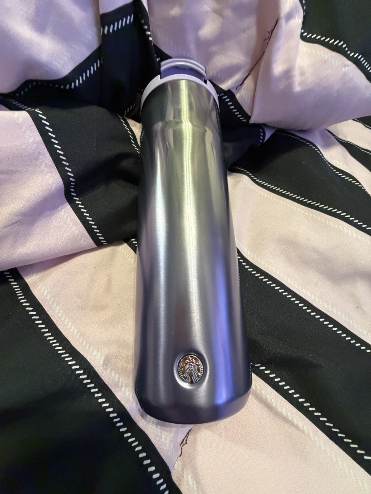Starbucks Vacuum Insulated Stainless Steel Tumbler Blue/Purple/Silver 20 fl oz
