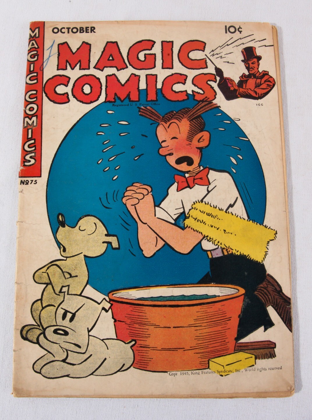 Magic Comics #75, 1945 Comic, Blondie, Lone Ranger, Popeye, Mandrake, GD/VG 3.0