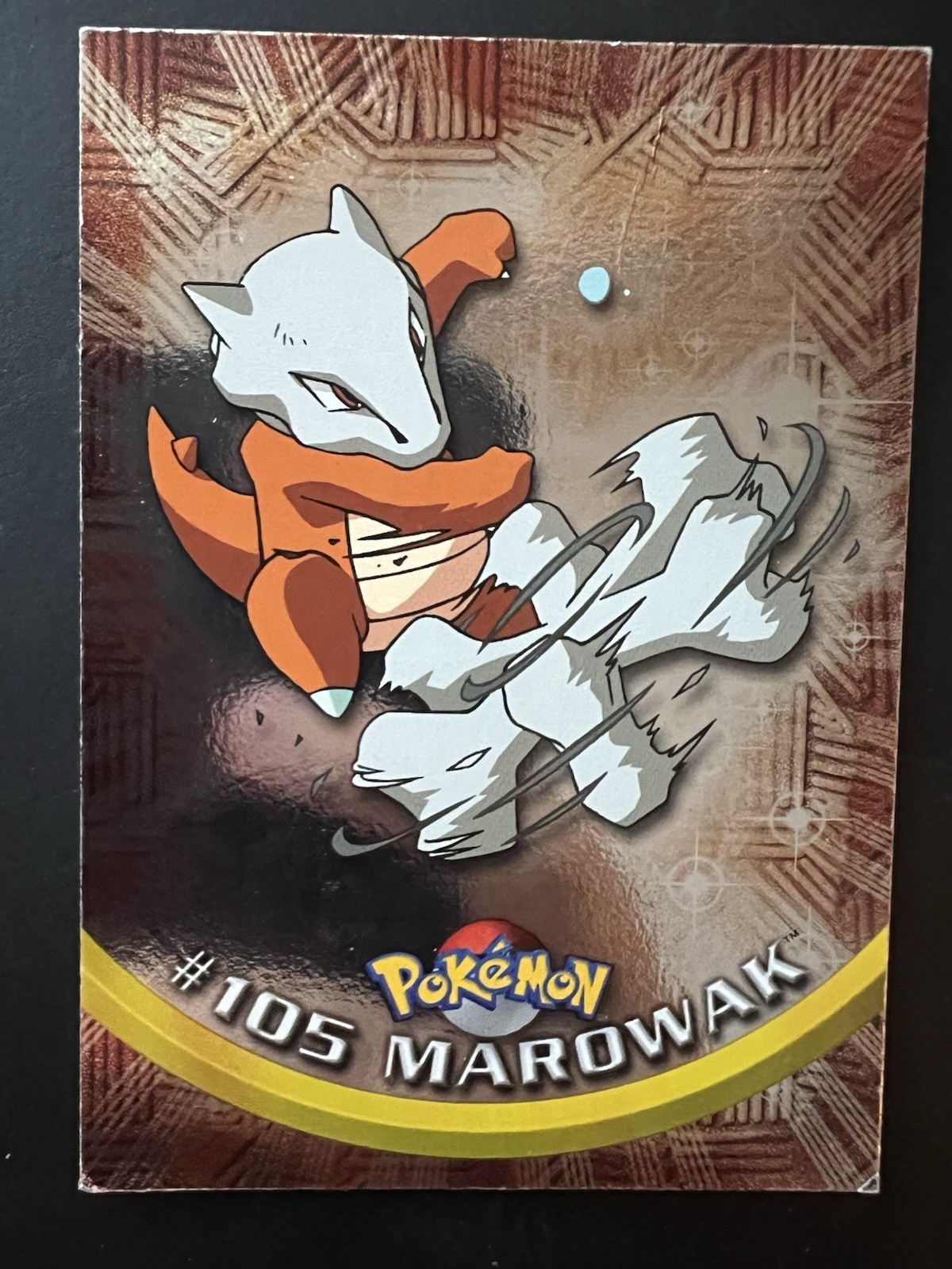 Marowak #105 Holo Foil Chrome Topps 2000 Pokémon TV Animation Edition