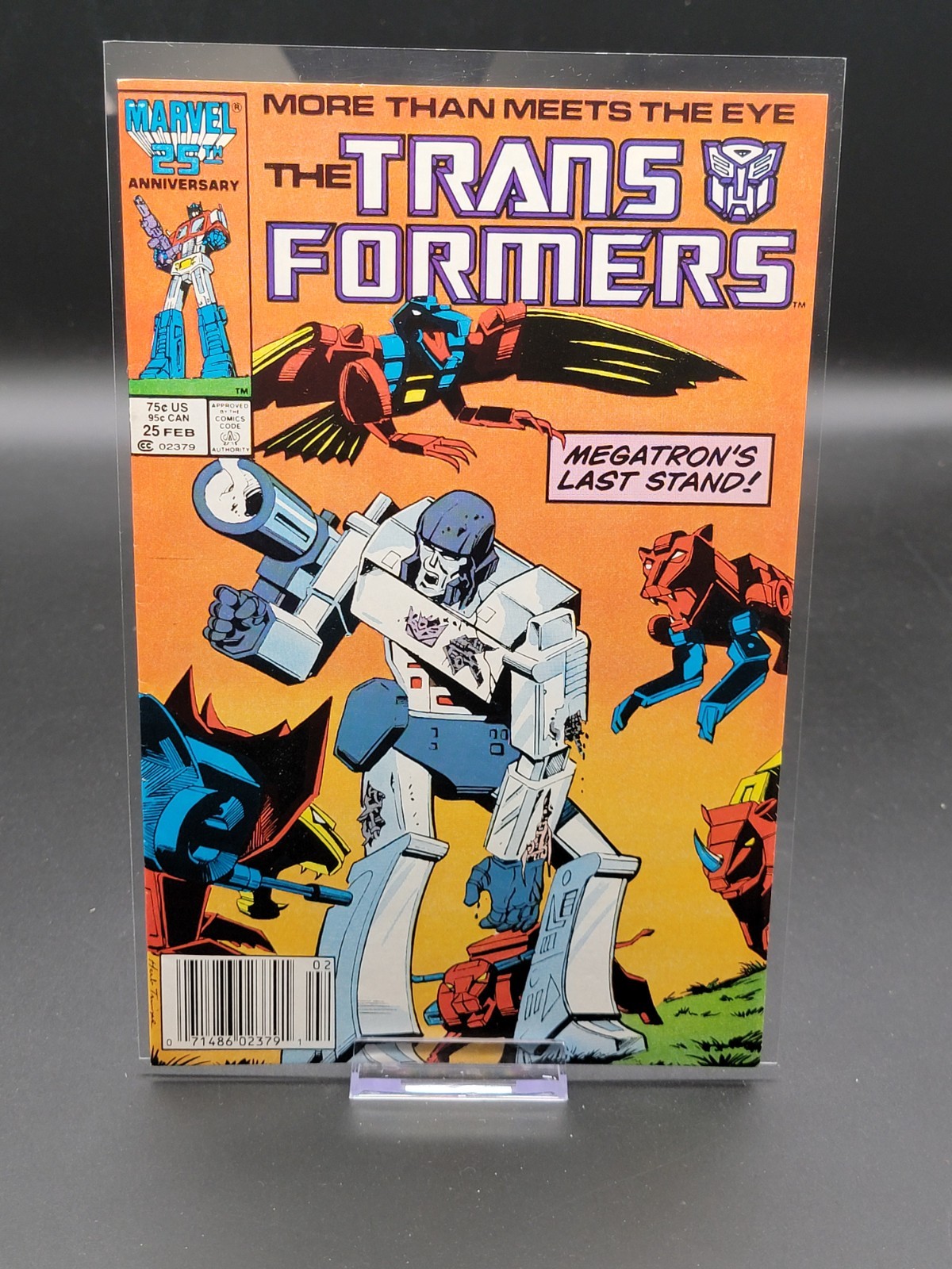 Transformers #25 Newsstand • Marvel • 1987 • 1st appearance of Predacons