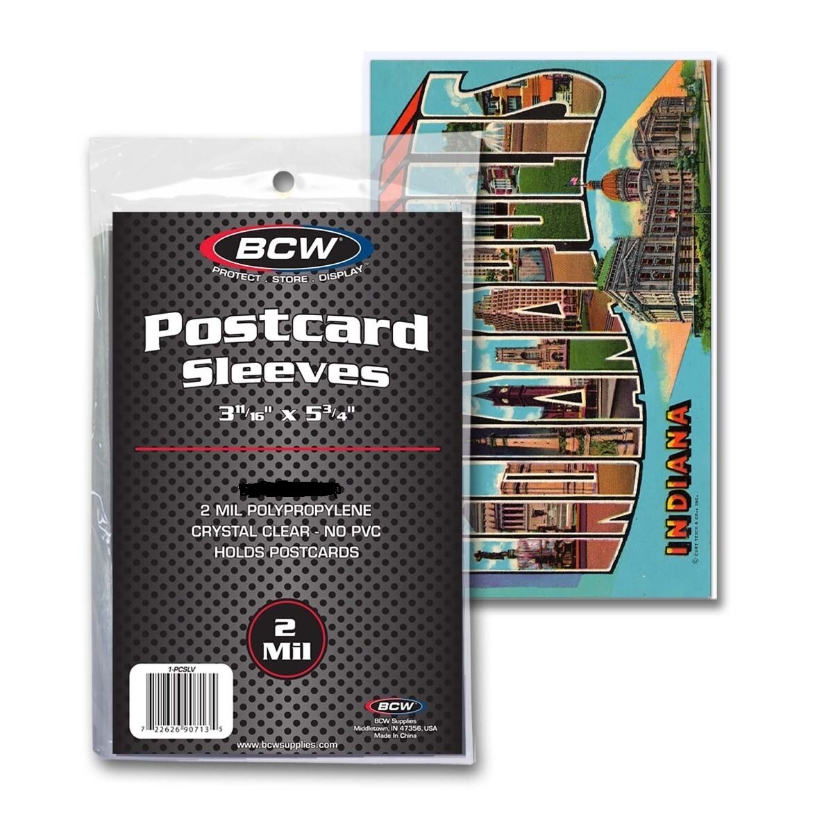NEW 25 PK BCW Postcard / Picture Poly Soft Sleeves Holders