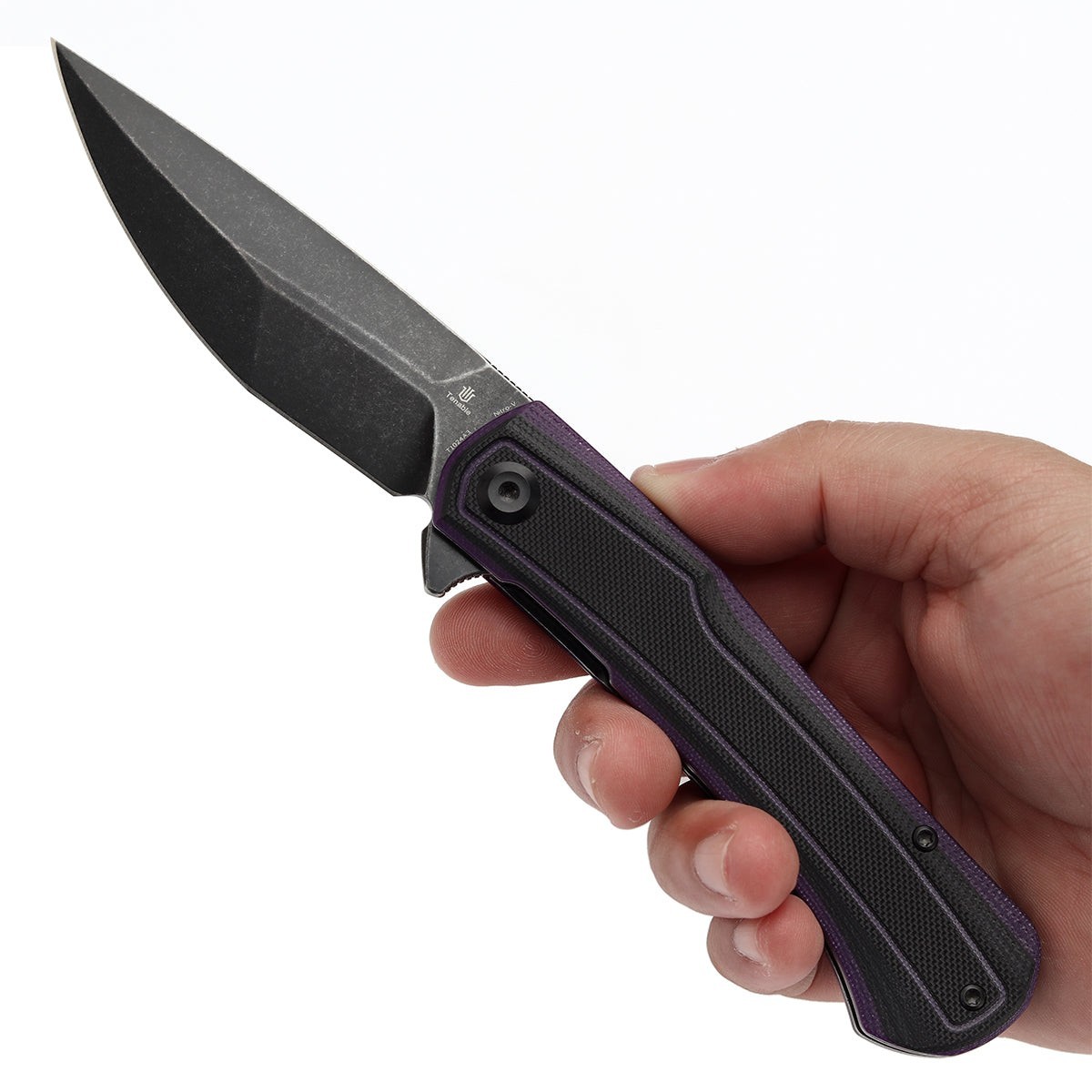 Tenable Knives Kratos Linerlock Folding Knife 3¾” Nitro V Steel Blade G10 Handle
