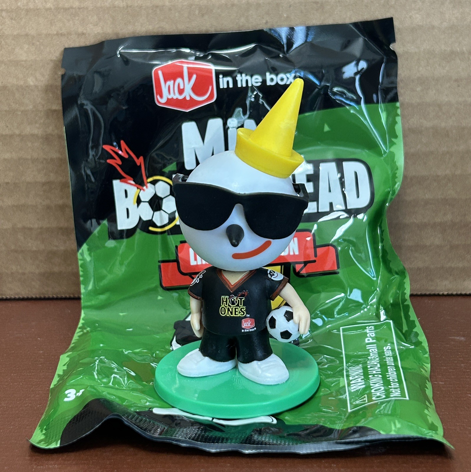 Jack In The Box Mini Soccer World Cup Bobblehead Hot Ones Black Jersey 2026
